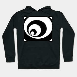 Abstract pattern - black and white. Hoodie